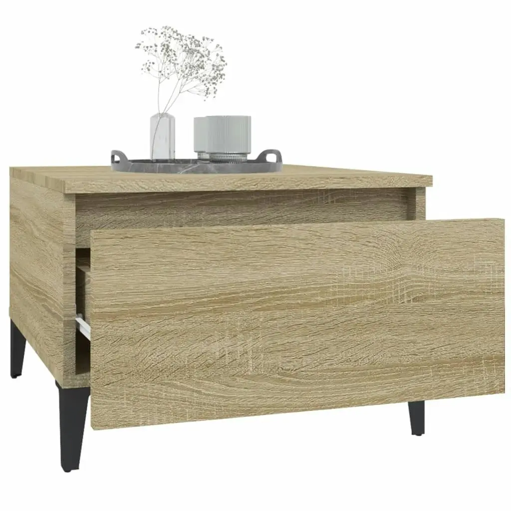 Side Table Sonoma Oak 50x46x35 cm Engineered Wood 819522