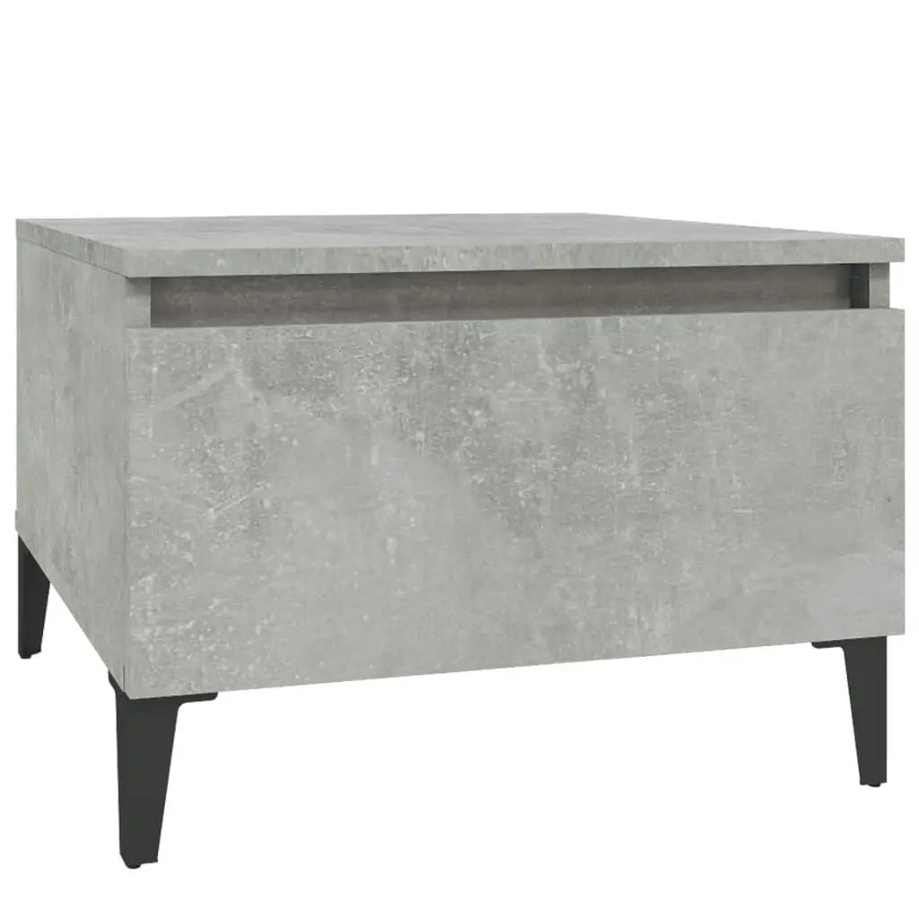 Side Tables 2 pcs Concrete Grey 50x46x35 cm Engineered Wood 819525