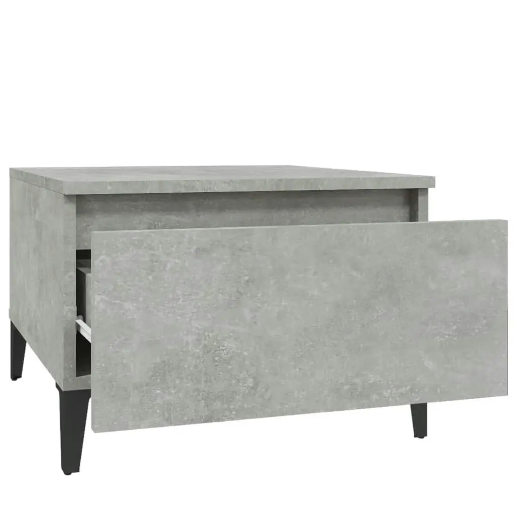 Side Tables 2 pcs Concrete Grey 50x46x35 cm Engineered Wood 819525