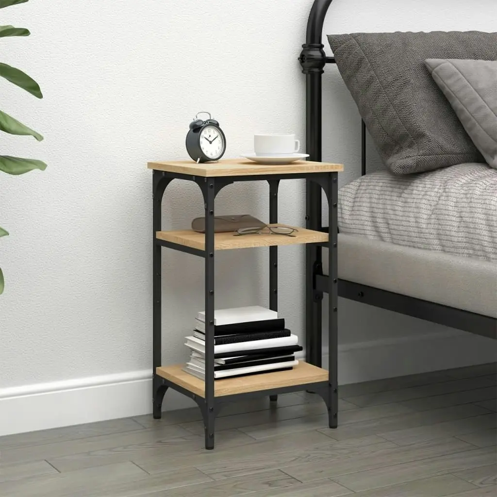 Side Table Sonoma Oak 35x30x60 cm Engineered Wood 825803