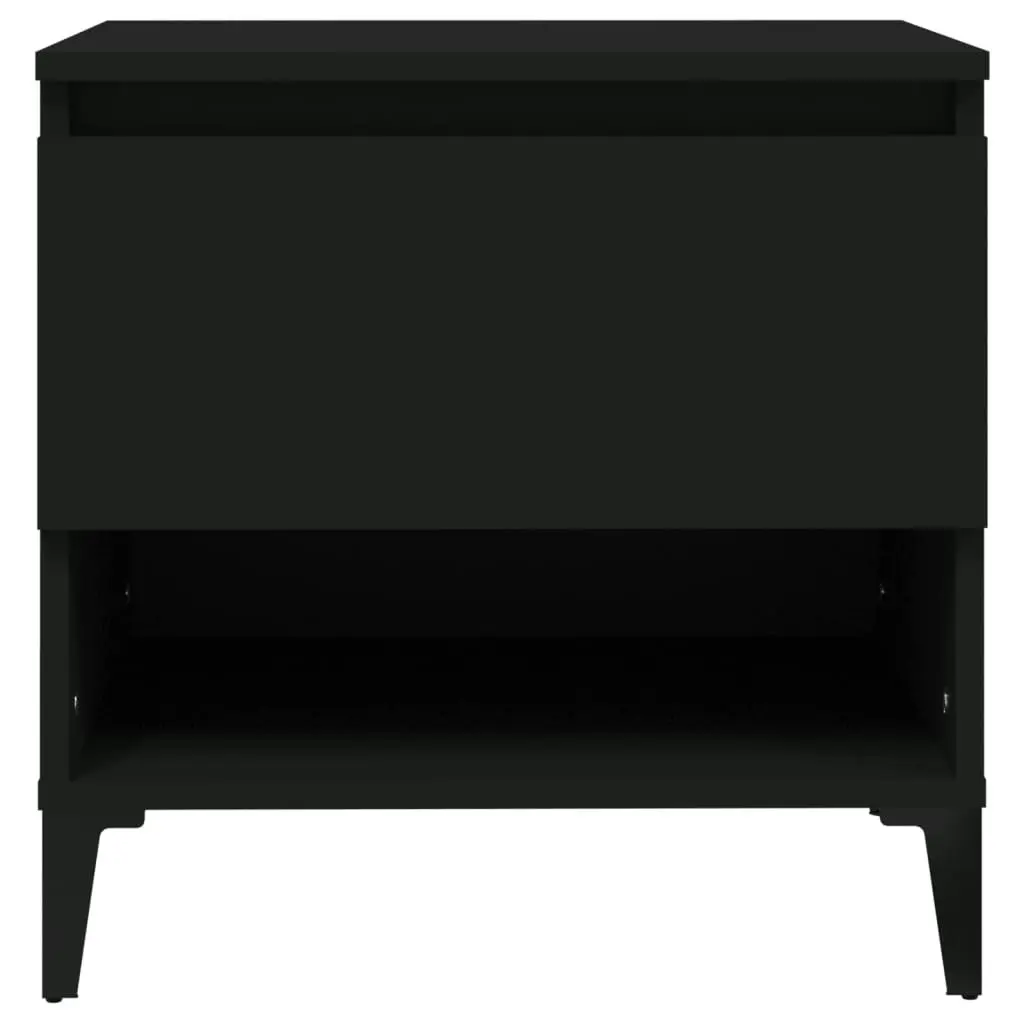 Side Table Black 50x46x50 cm Engineered Wood 819550