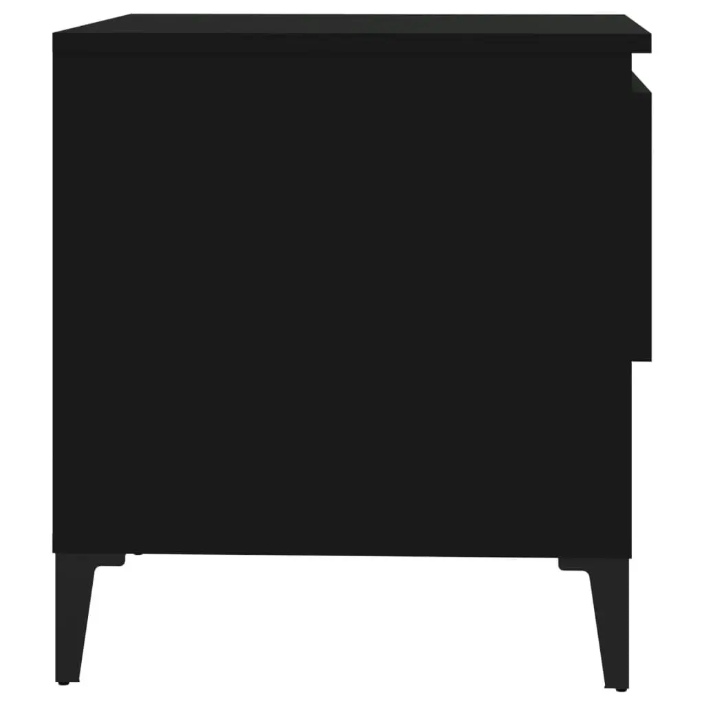 Side Table Black 50x46x50 cm Engineered Wood 819550