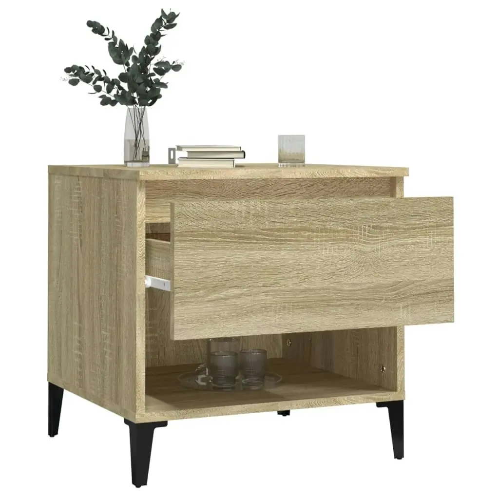 Side Table Sonoma Oak 50x46x50 cm Engineered Wood 819554