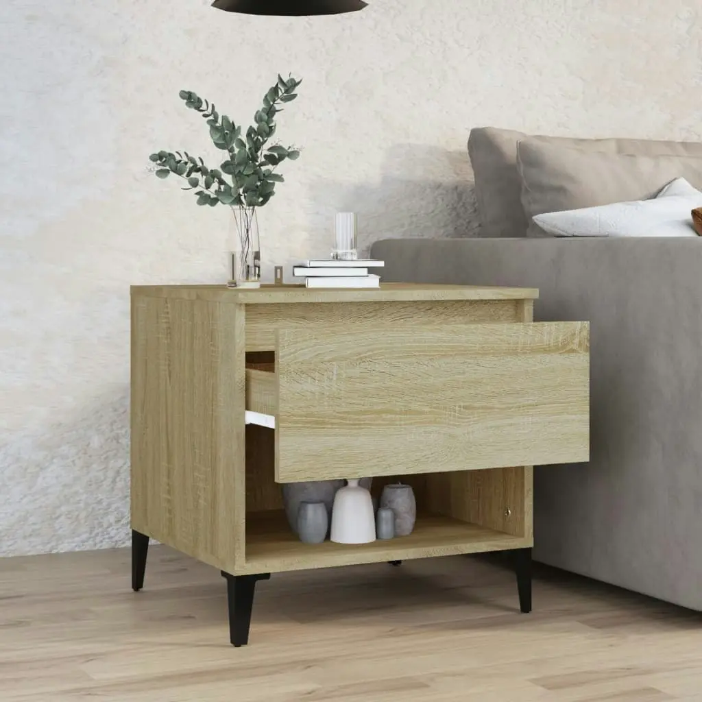 Side Table Sonoma Oak 50x46x50 cm Engineered Wood 819554