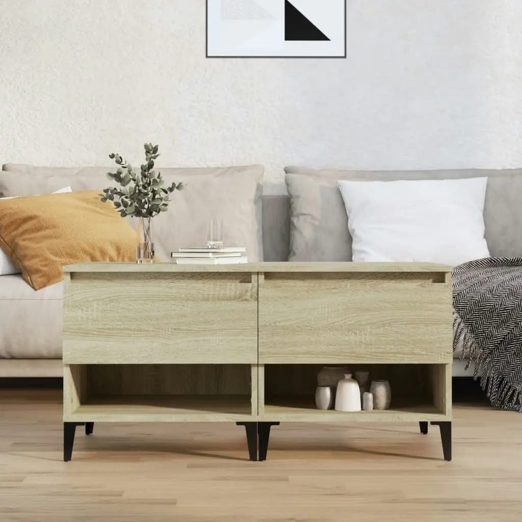 Side Tables 2 pcs Sonoma Oak 50x46x50 cm Engineered Wood 819555