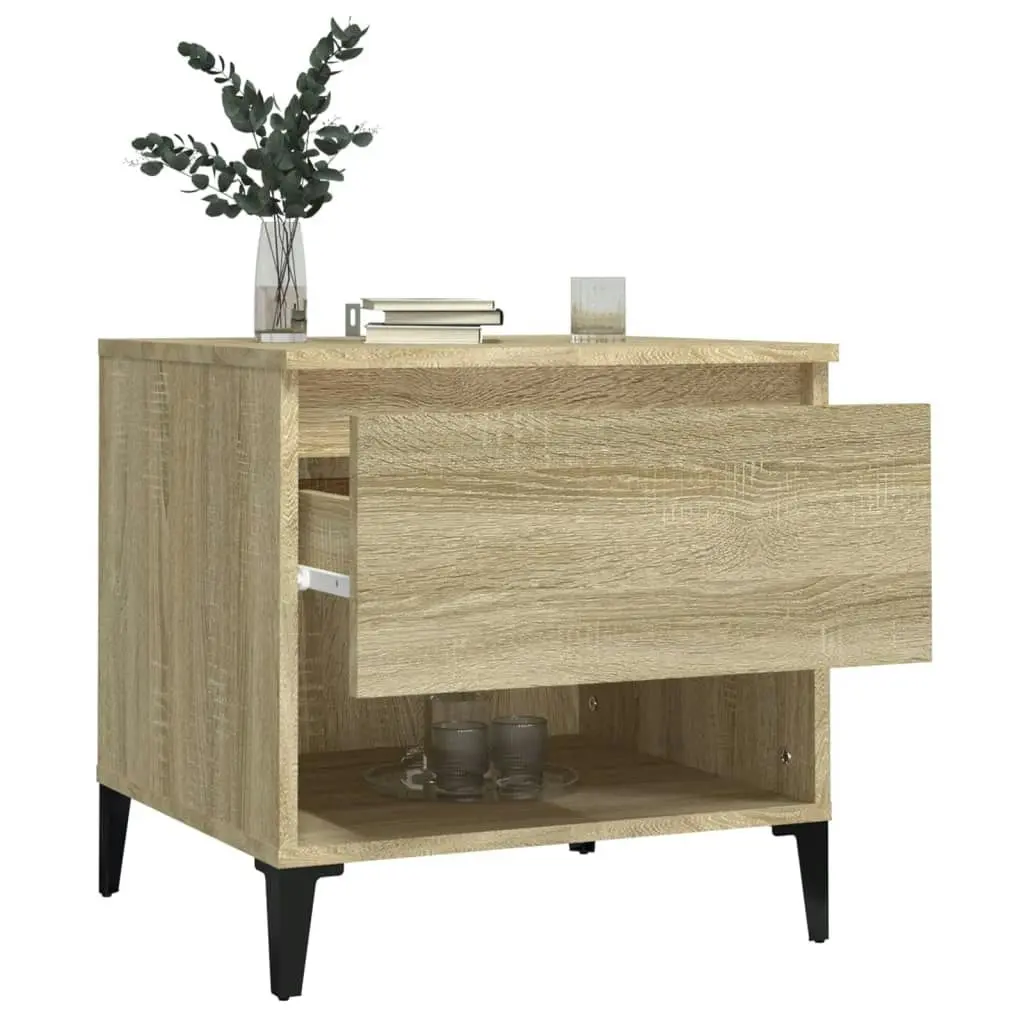 Side Tables 2 pcs Sonoma Oak 50x46x50 cm Engineered Wood 819555