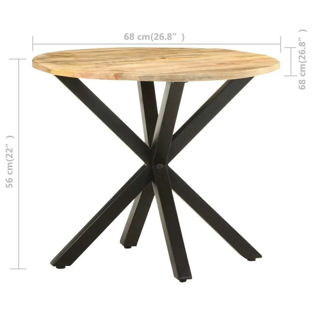 Side Table 68x68x56 cm Solid Mango Wood 320659