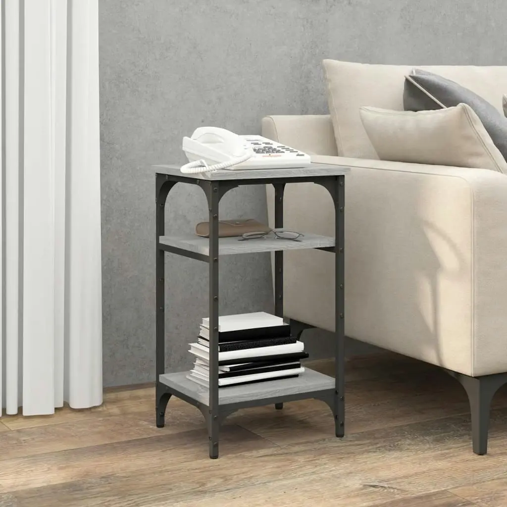 Side Table Grey Sonoma 35x30x60 cm Engineered Wood 825805