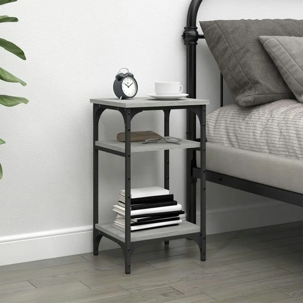 Side Table Grey Sonoma 35x30x60 cm Engineered Wood 825805