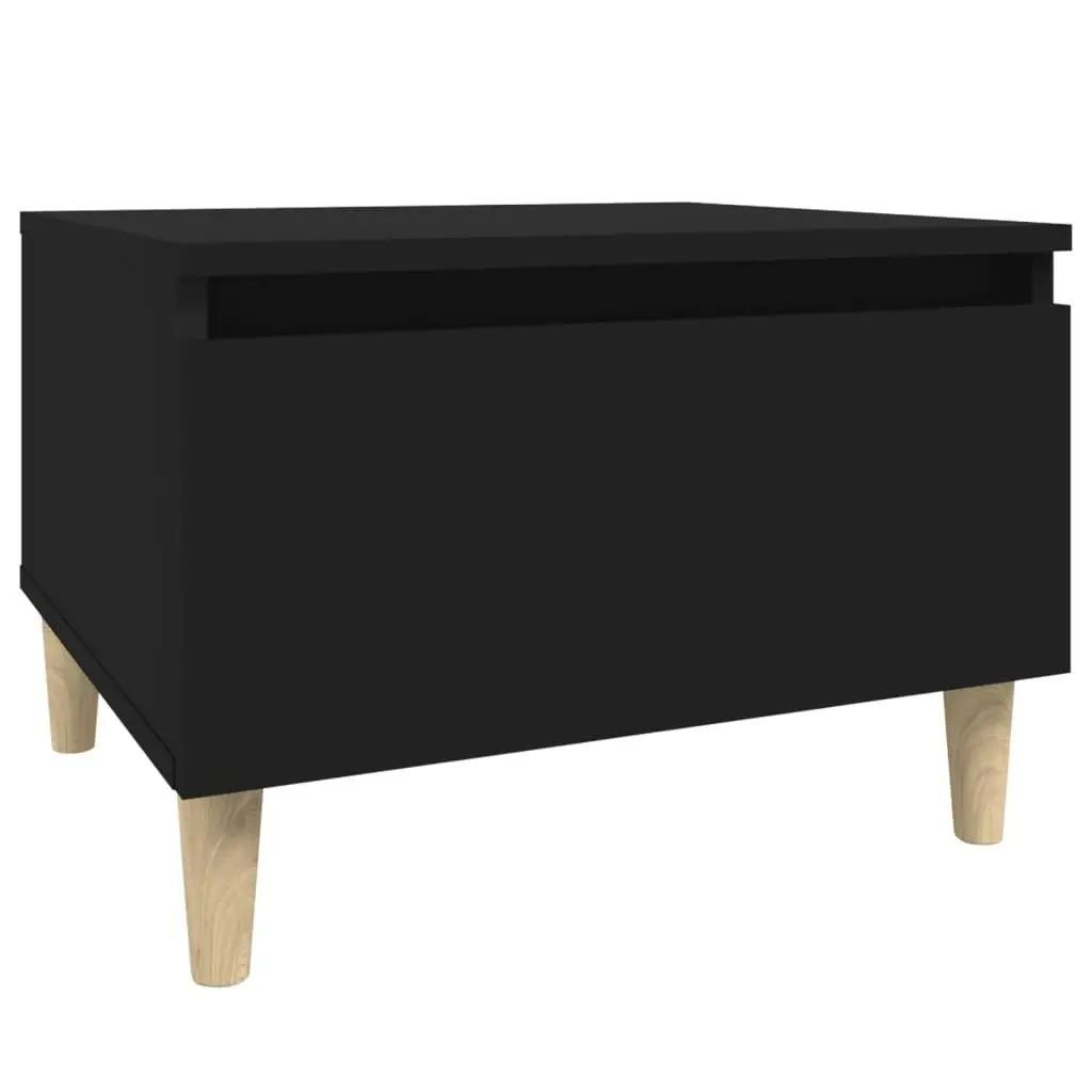 Side Tables 2 pcs Black 50x46x35 cm Engineered Wood 819503