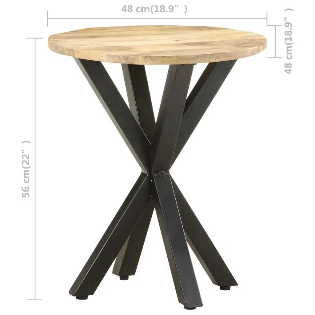 Side Table 48x48x56 cm Solid Mango Wood 320656