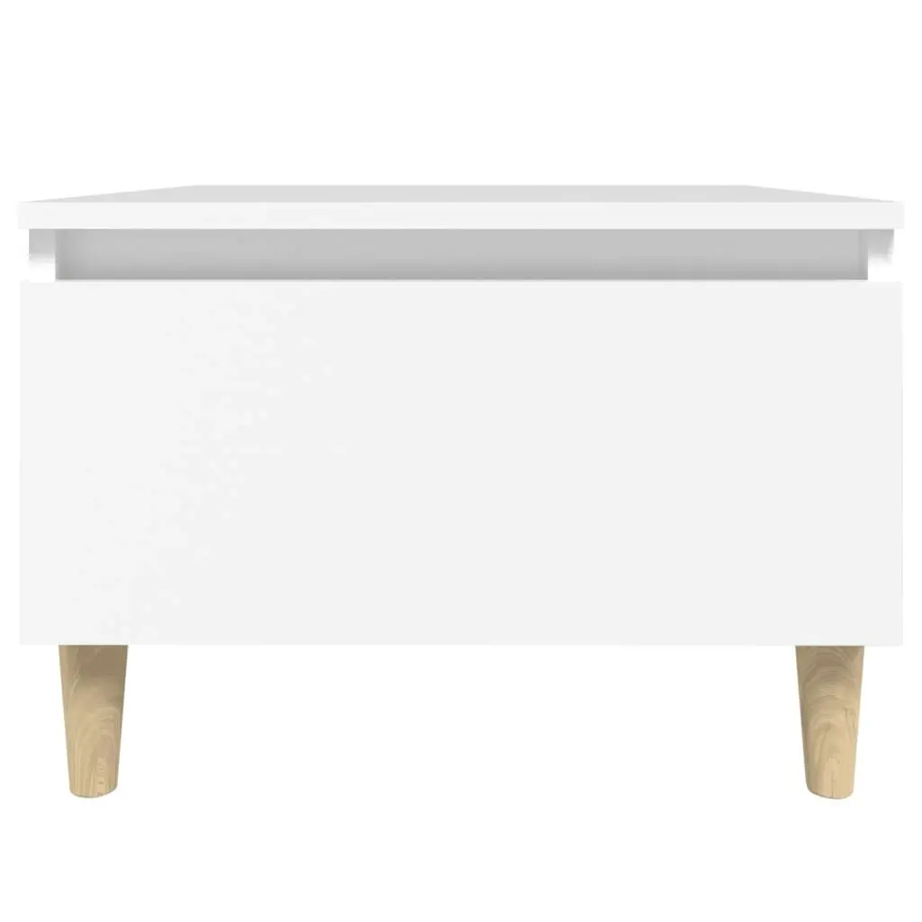 Side Table White 50x46x35 cm Engineered Wood 819500