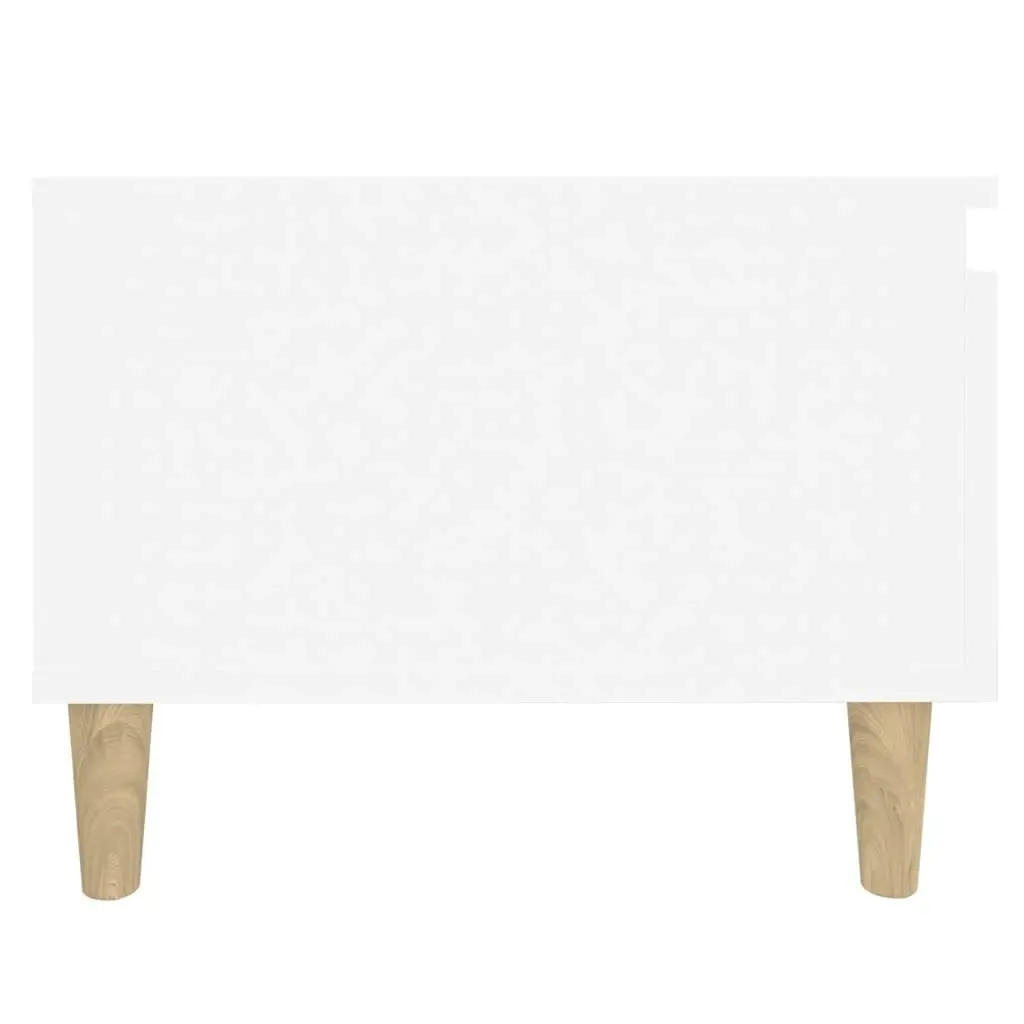 Side Table White 50x46x35 cm Engineered Wood 819500