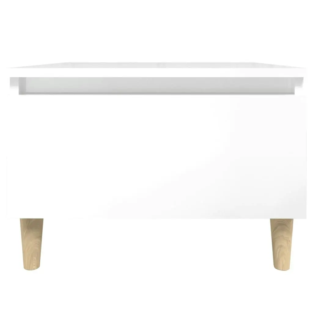 Side Tables 2 pcs High Gloss White 50x46x35 cm Engineered Wood 819505