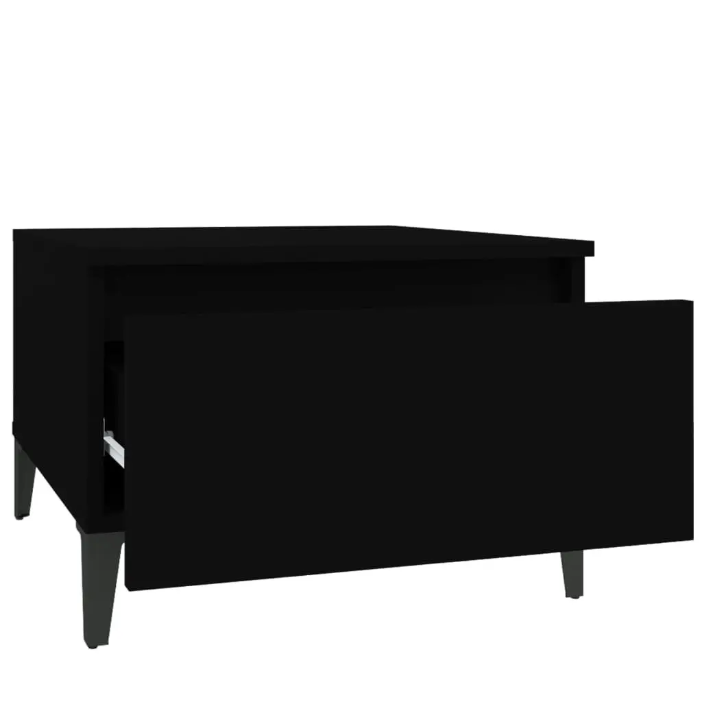 Side Table Black 50x46x35 cm Engineered Wood 819518