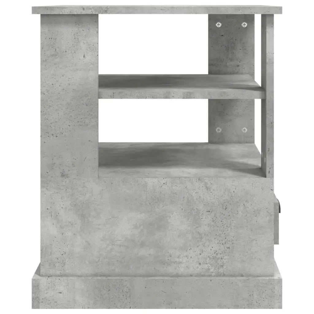 Side Table Concrete Grey 50x50x60 cm Engineered Wood 816412