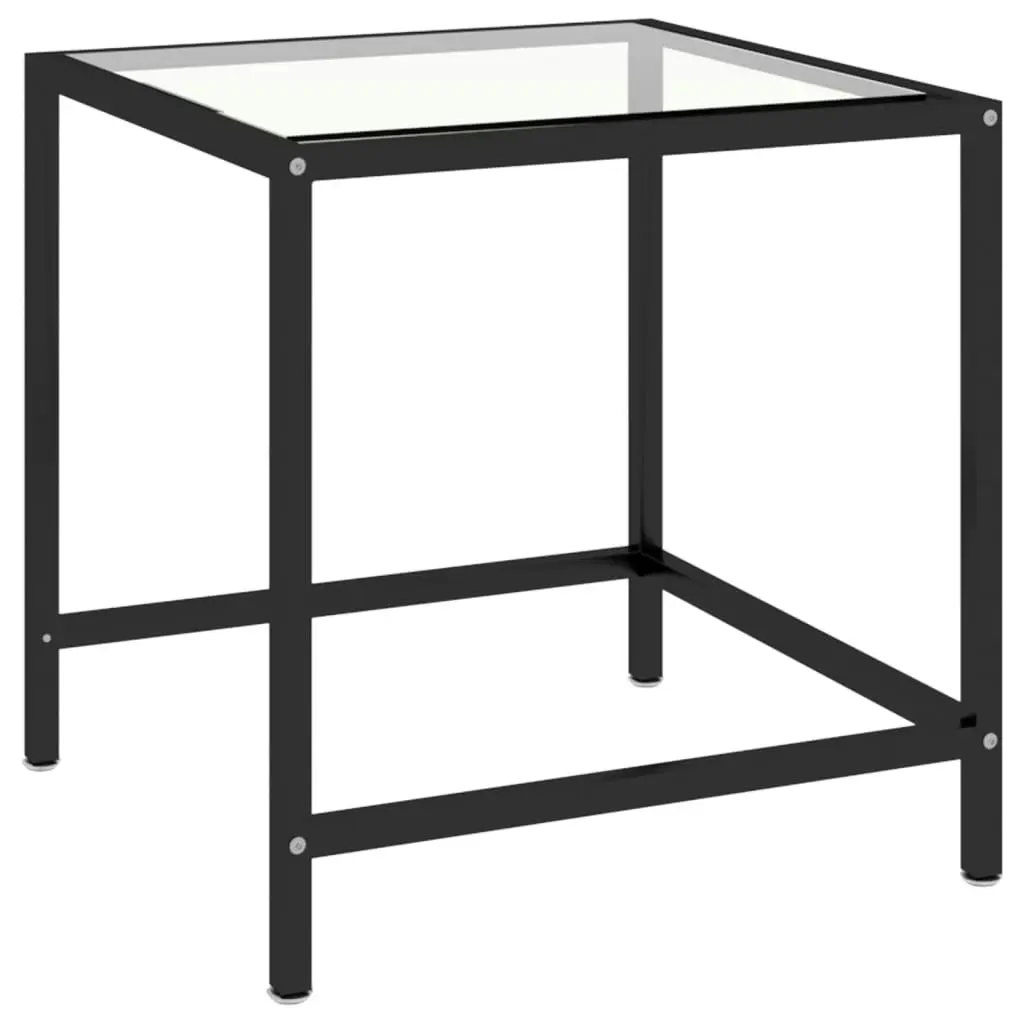 Tea Tables 2 pcs Tempered Glass Black 331615