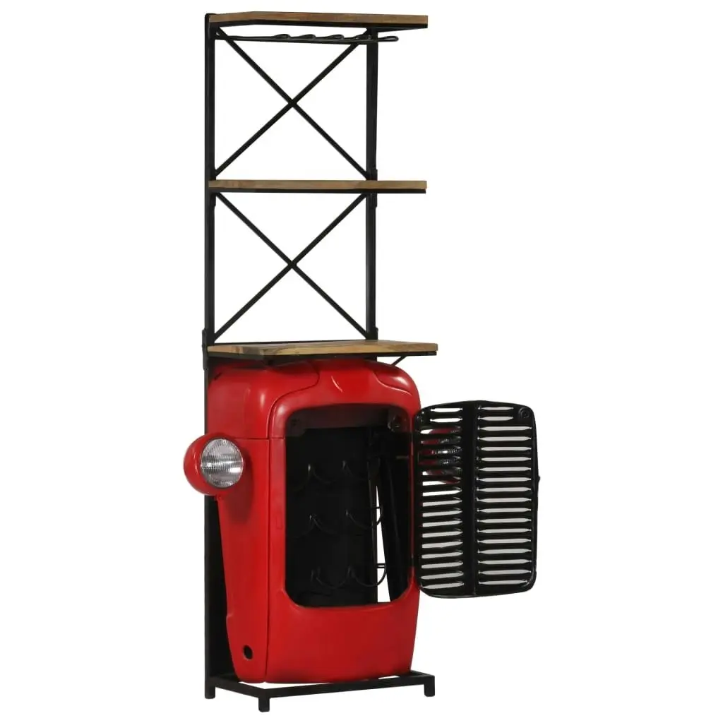 Tractor Wine Cabinet 49x31x172 cm Solid Wood Mango 247871