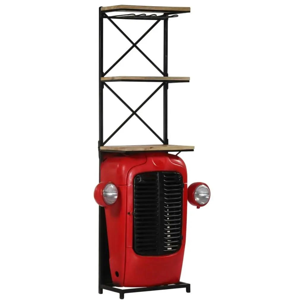 Tractor Wine Cabinet 49x31x172 cm Solid Wood Mango 247871