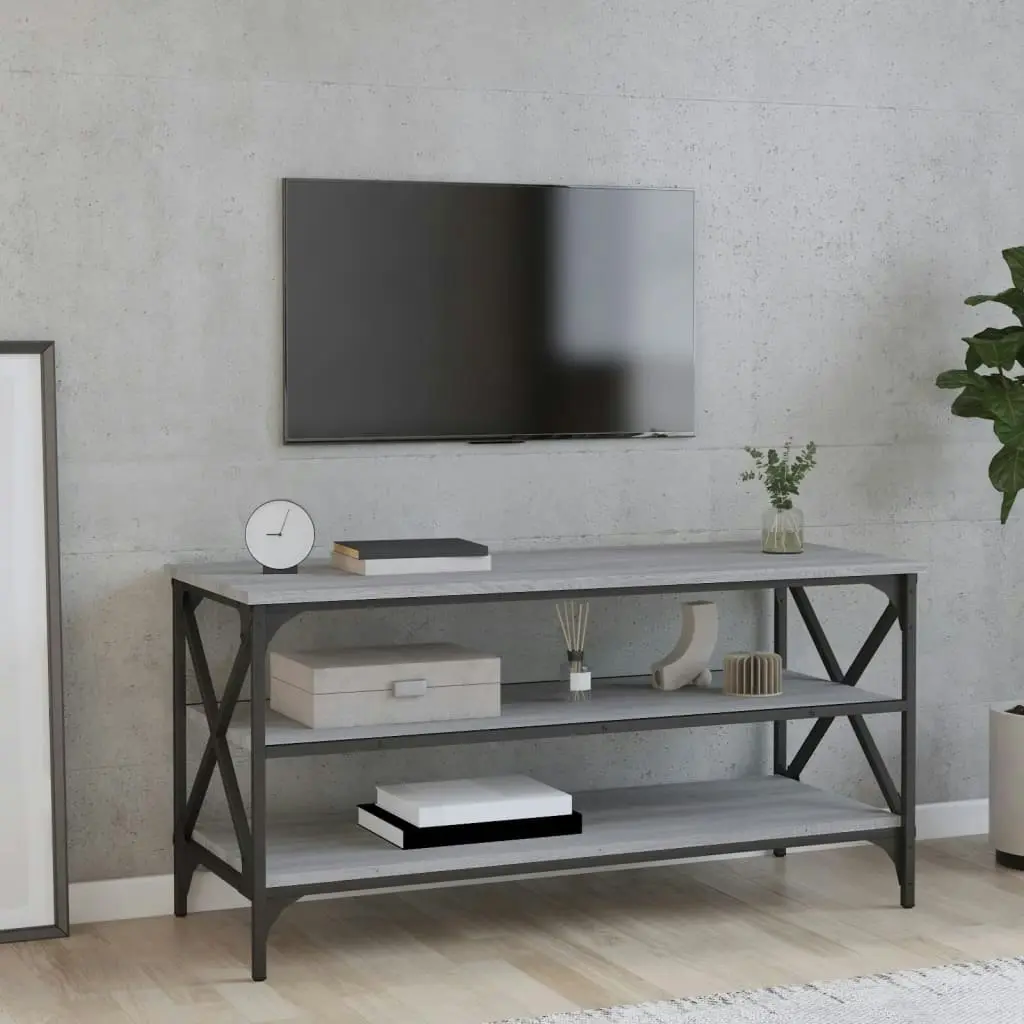 TV Cabinet Grey Sonoma 100x40x50 cm Engineered Wood 825795