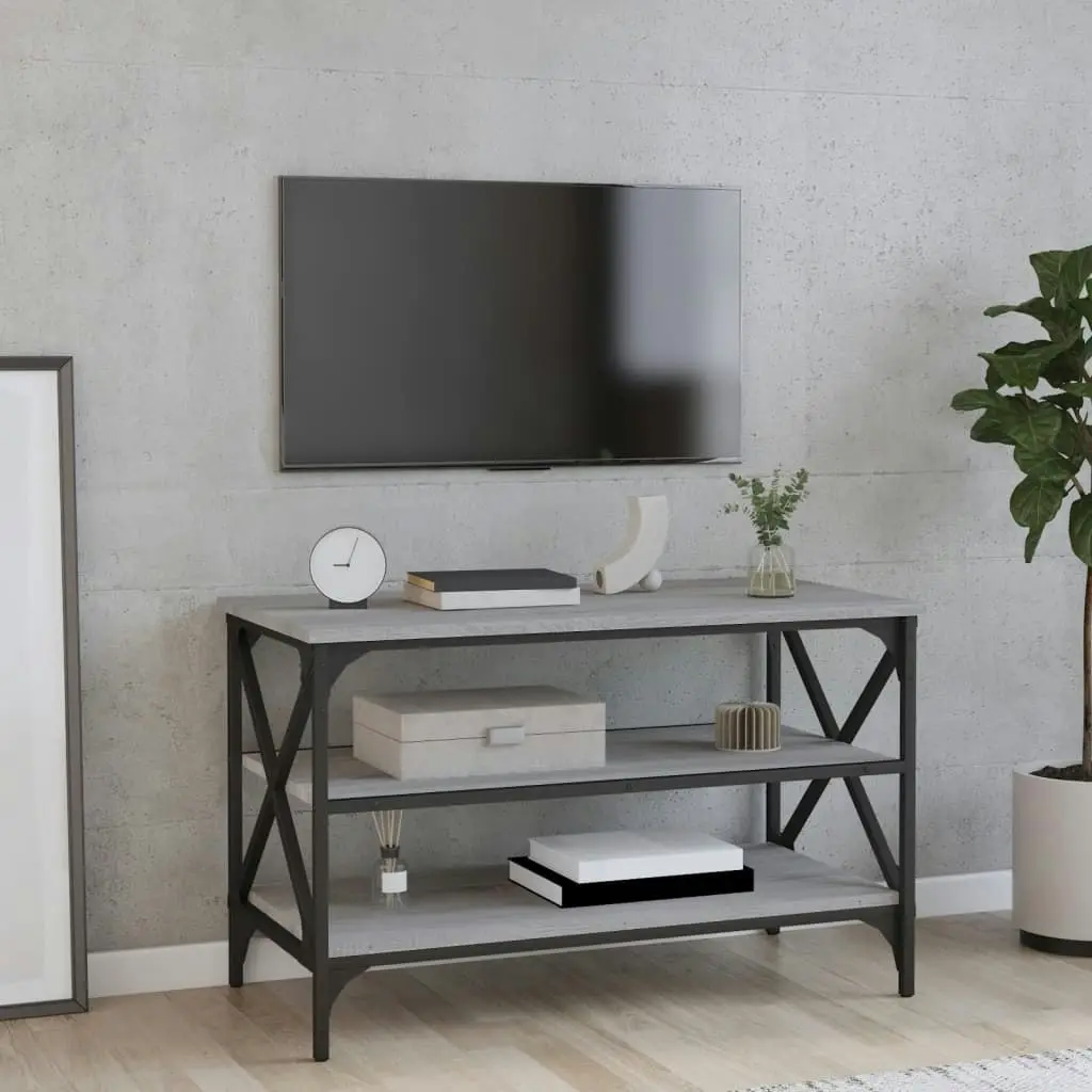 TV Cabinet Grey Sonoma 80x40x50 cm Engineered Wood 825790