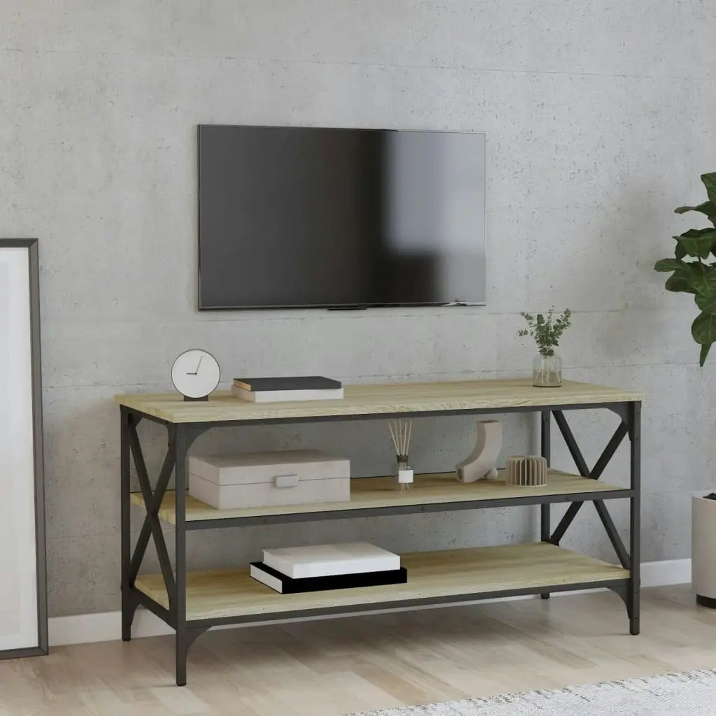 TV Cabinet Sonoma Oak 100x40x50 cm Engineered Wood 825793