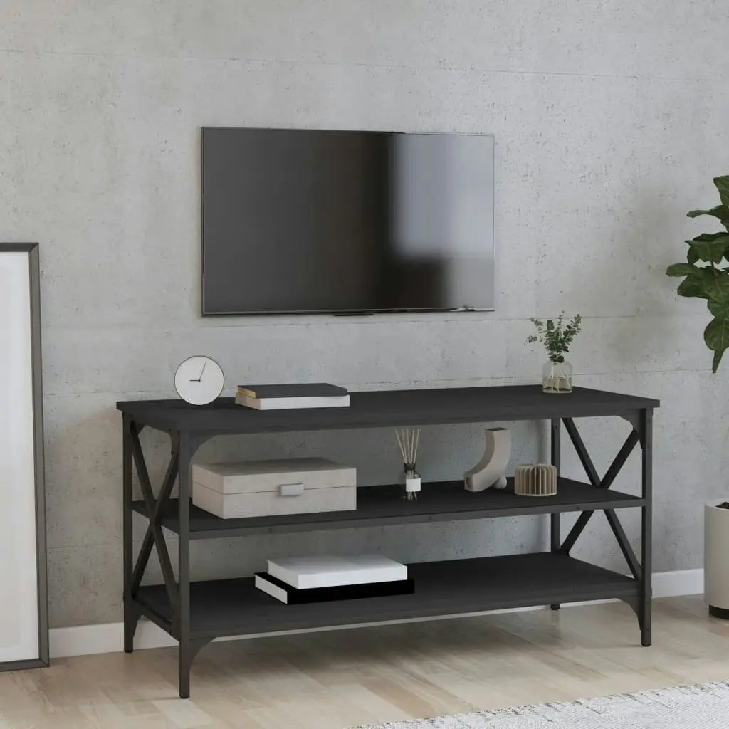 TV Cabinet Black 100x40x50 cm Engineered Wood 825792