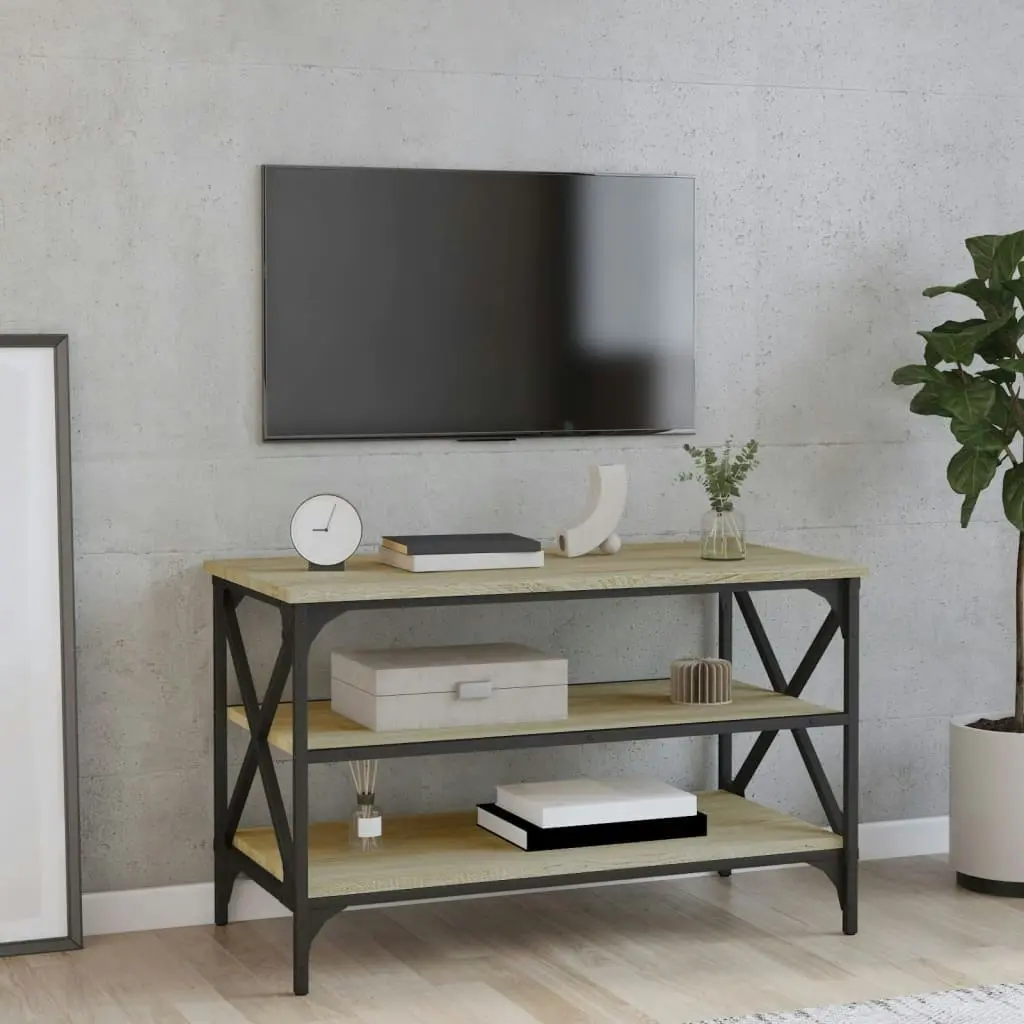 TV Cabinet Sonoma Oak 80x40x50 cm Engineered Wood 825788