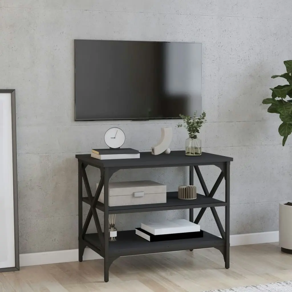 TV Cabinet Black 60x40x50 cm Engineered Wood 825782