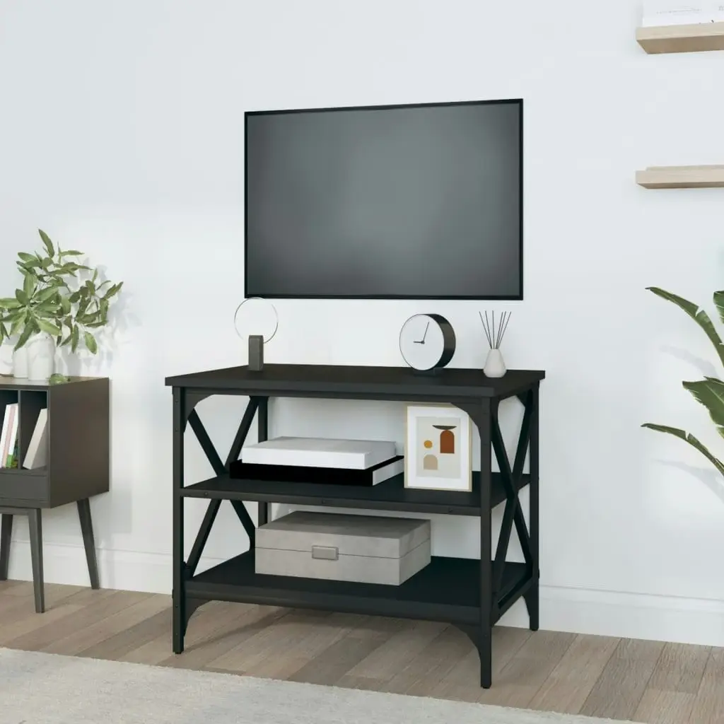 TV Cabinet Black 60x40x50 cm Engineered Wood 825782