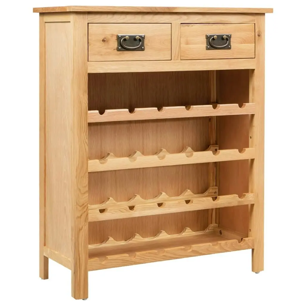 Wine Cabinet 72x32x90 cm Solid Oak Wood 247043