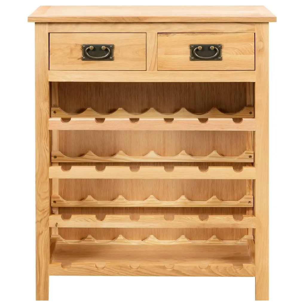 Wine Cabinet 72x32x90 cm Solid Oak Wood 247043