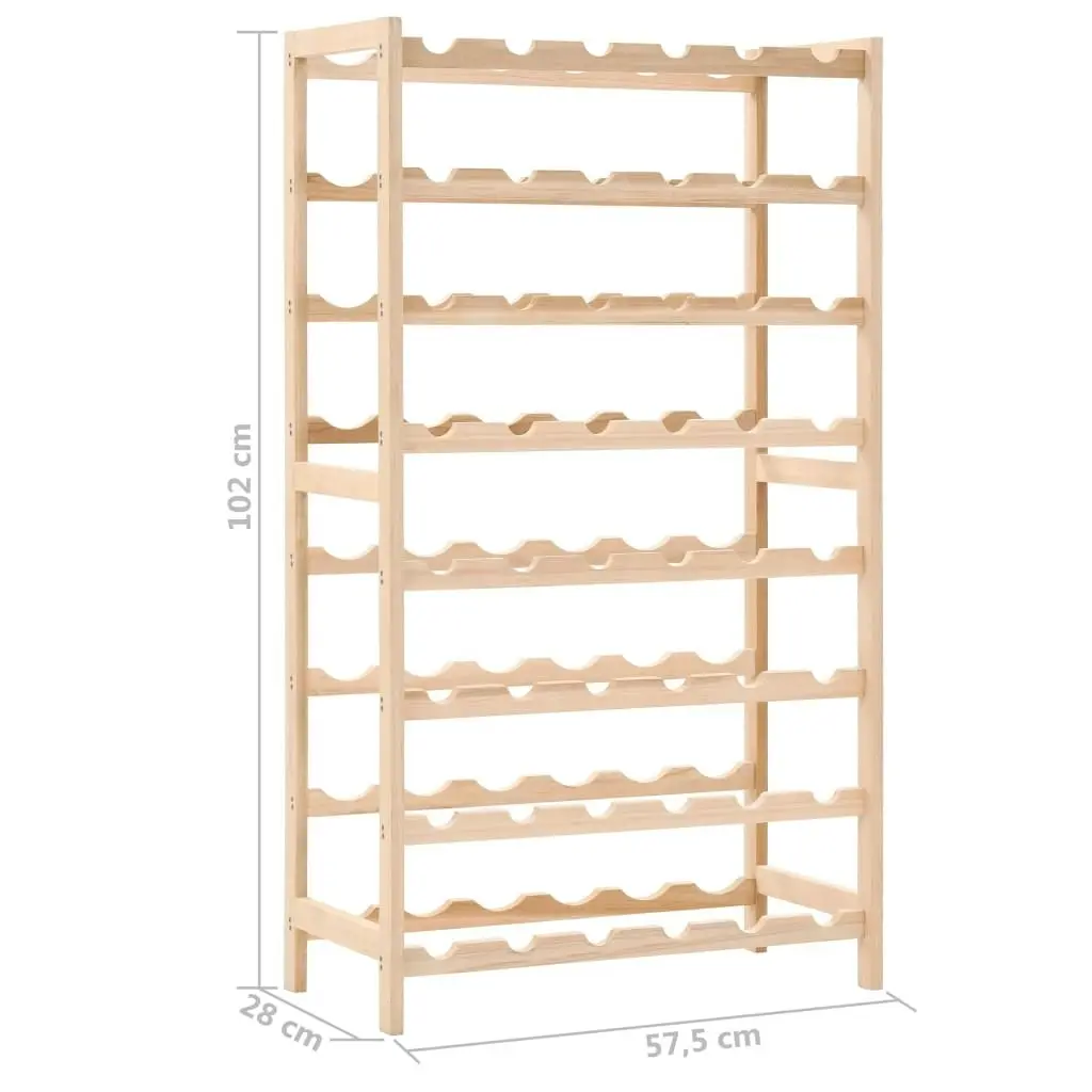 Wine Rack Cedar Wood 57.5x28x102 cm 246441