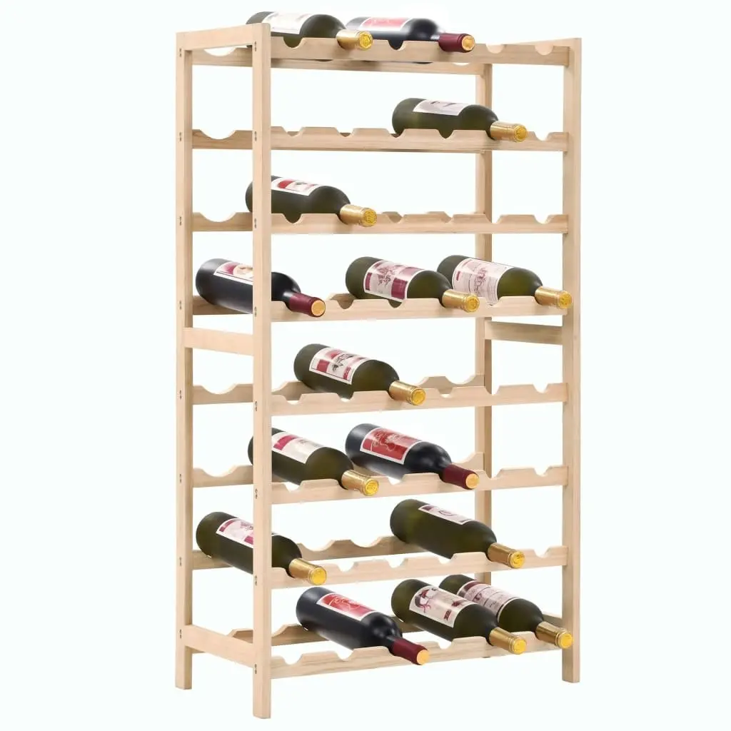 Wine Rack Cedar Wood 57.5x28x102 cm 246441