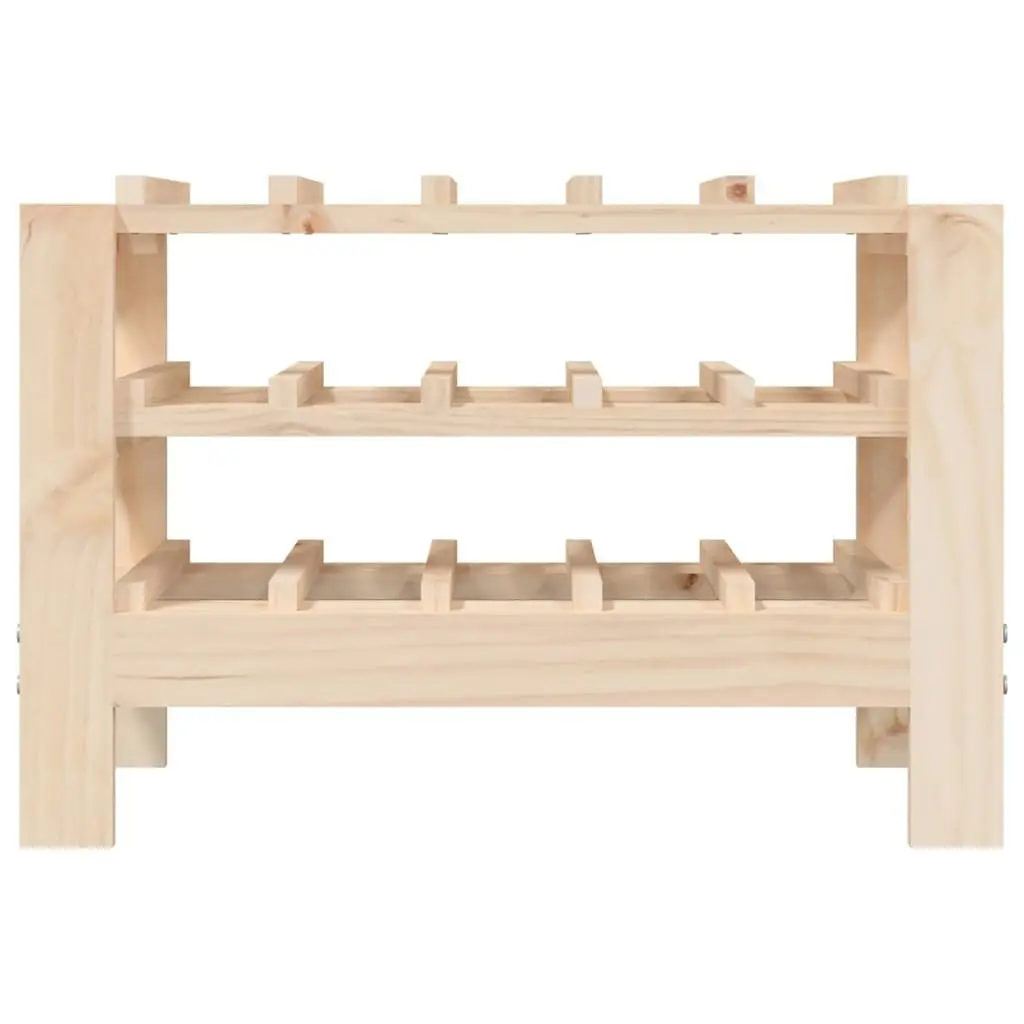 Wine Rack 61.5x30x42 cm Solid Wood Pine 822561