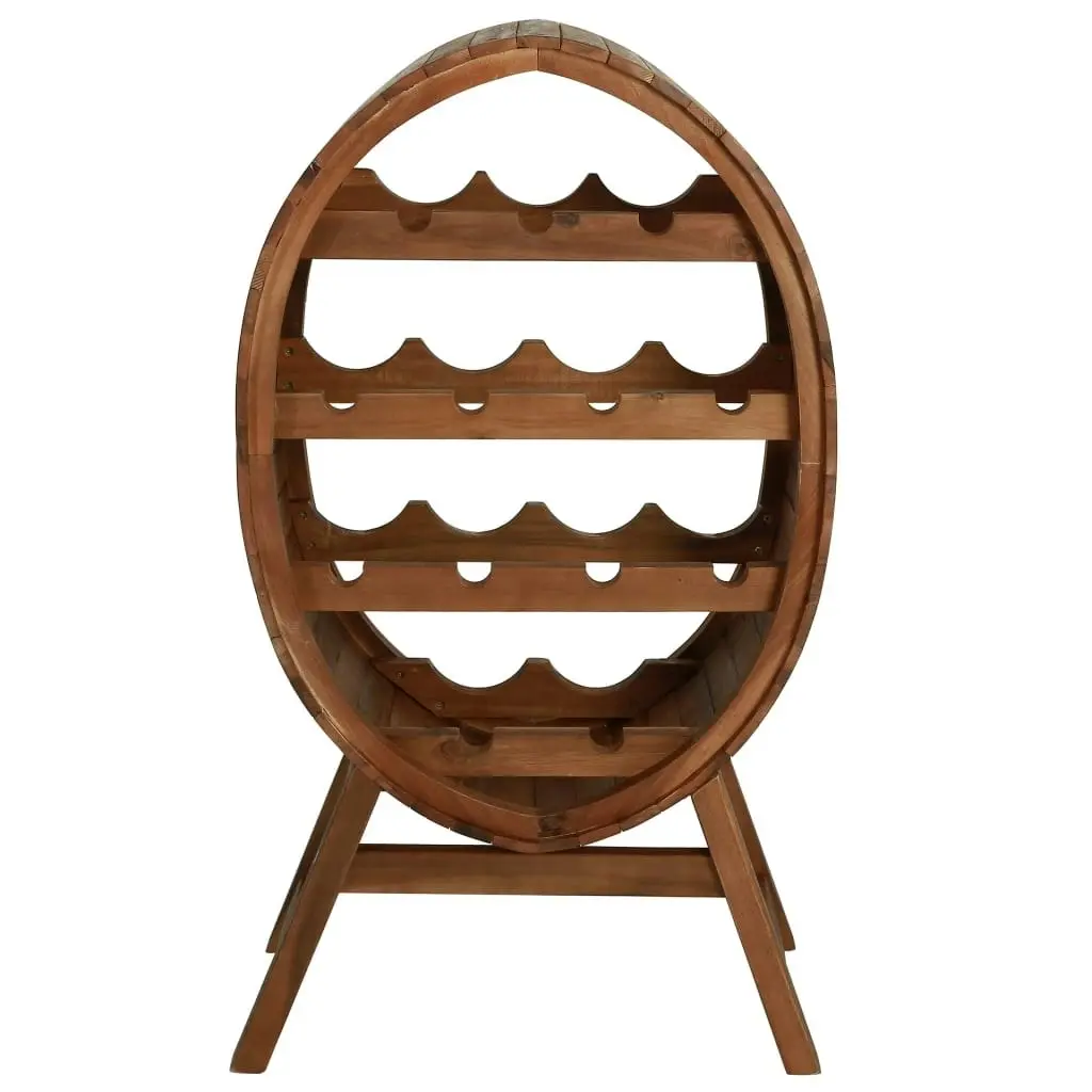 Wine Rack 13 Bottles Solid Acacia Wood 44036