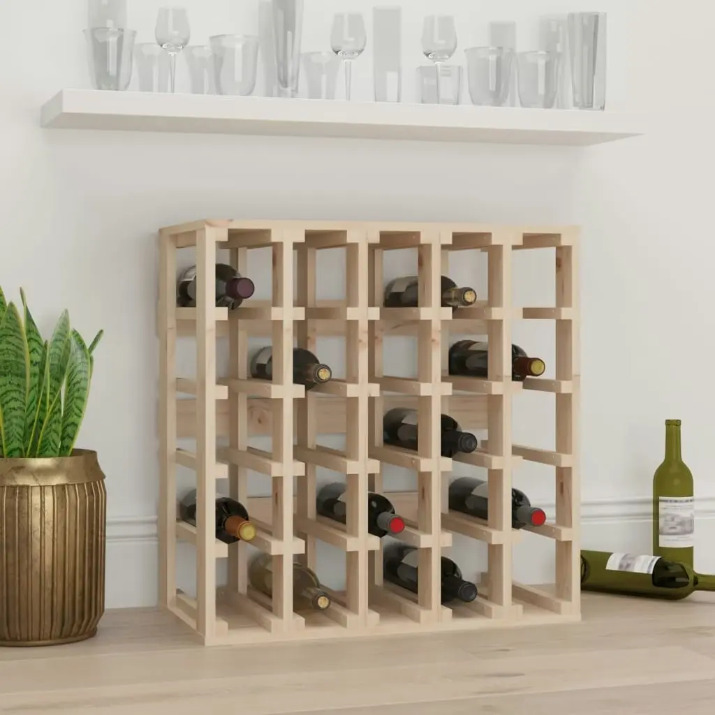 Wine Rack 58.5x33x60.5 cm Solid Wood Pine 822526