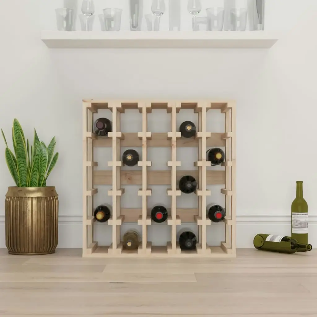 Wine Rack 58.5x33x60.5 cm Solid Wood Pine 822526