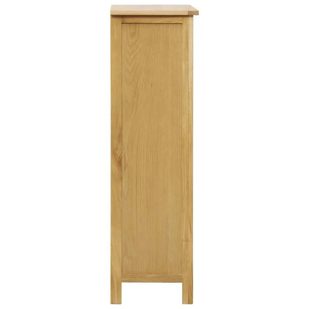 Wine Cabinet 56x32x110 cm Solid Oak Wood 247464