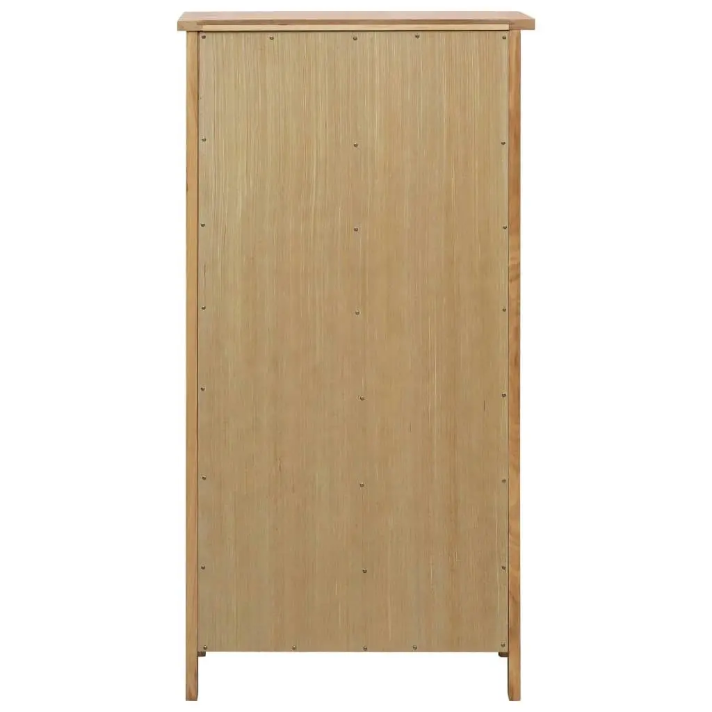 Wine Cabinet 56x32x110 cm Solid Oak Wood 247464