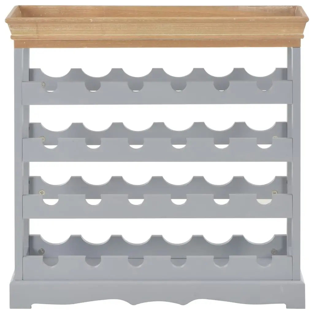 Wine Cabinet Grey 70x22.5x70.5 cm MDF 280066