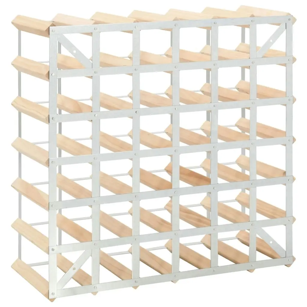 Wine Rack for 42 Bottles Solid Pinewood 282470