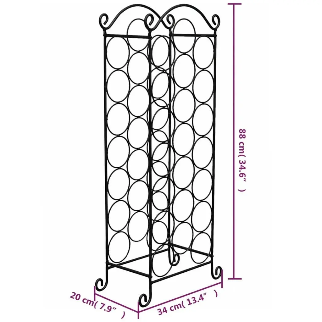 Wine Rack for 21 Bottles Metal 50206