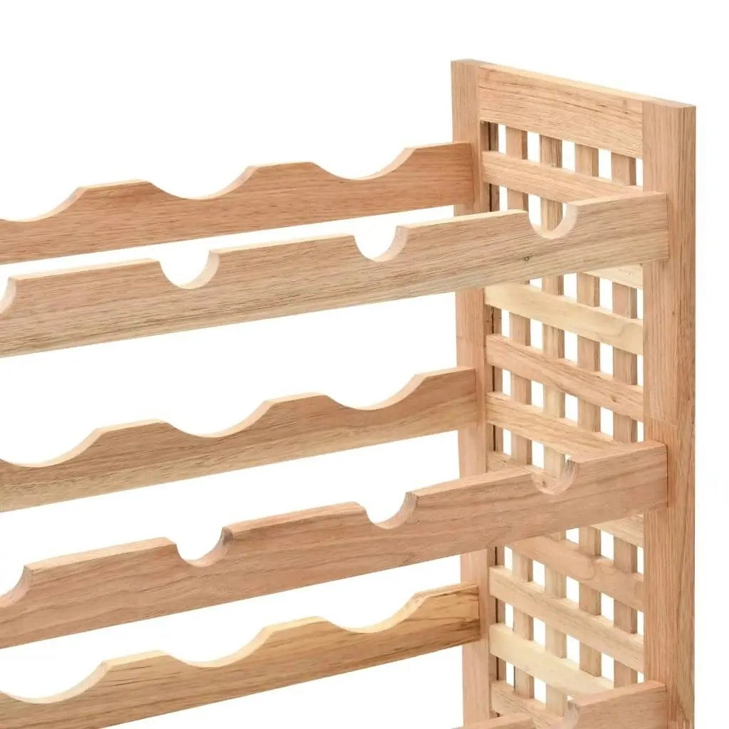 Wine Rack for 25 Bottles Solid Walnut Wood 63x25x73 cm 247101