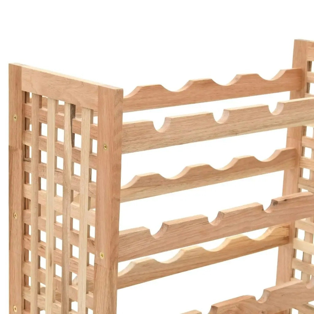 Wine Rack for 25 Bottles Solid Walnut Wood 63x25x73 cm 247101