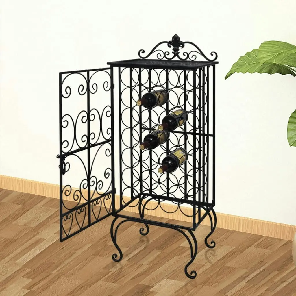 Wine Rack for 28 Bottles Metal 240937