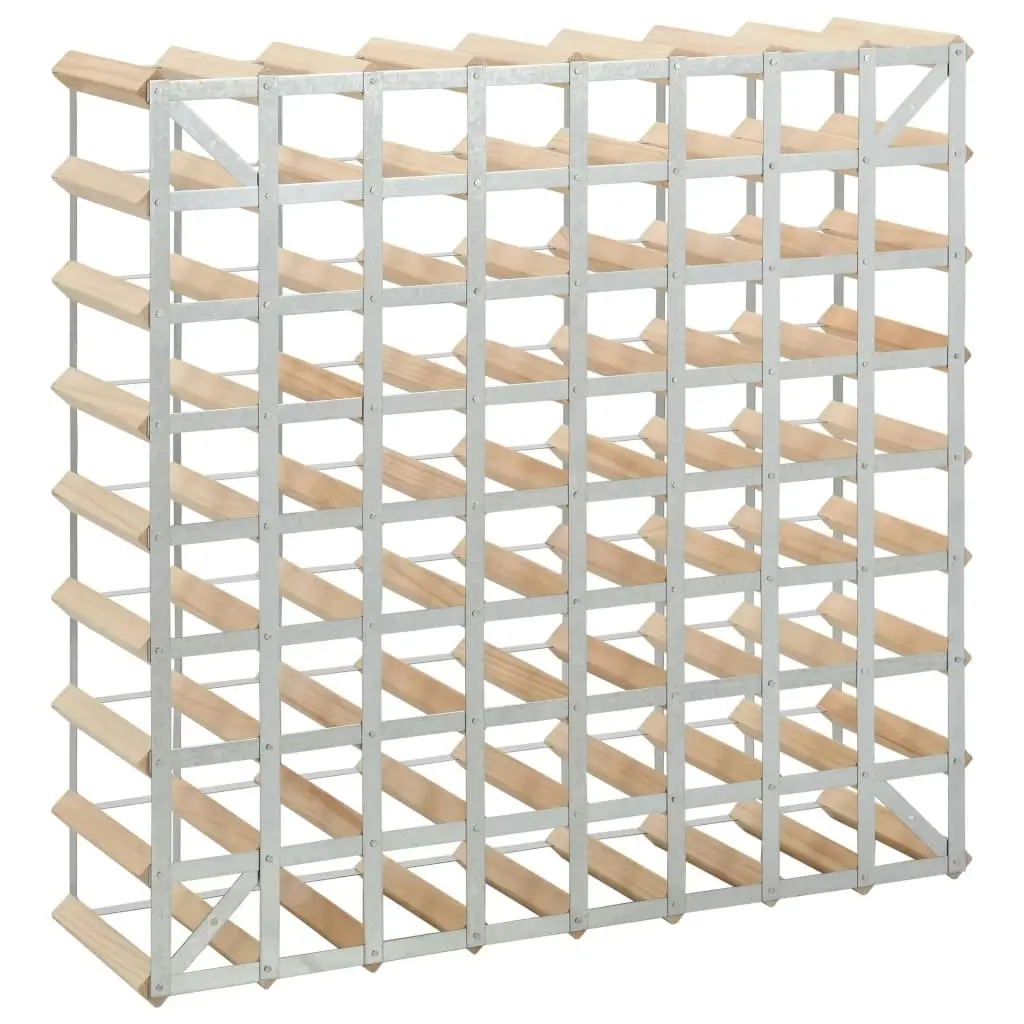 Wine Rack for 72 Bottles Solid Pinewood 282471