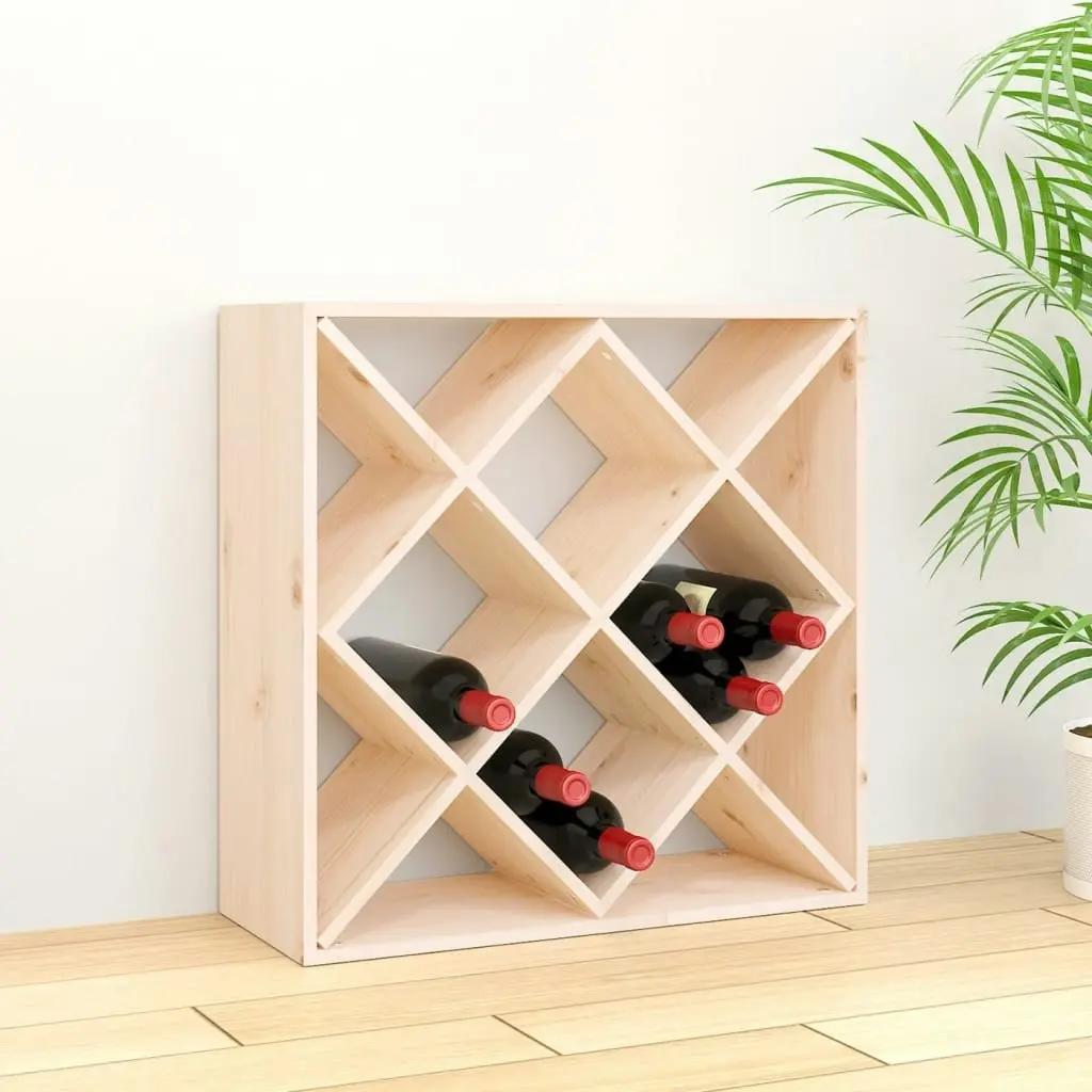 Wine Cabinet 62x25x62 cm Solid Wood Pine 821542