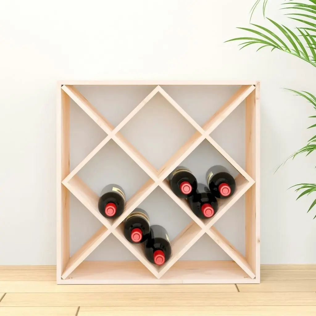 Wine Cabinet 62x25x62 cm Solid Wood Pine 821542