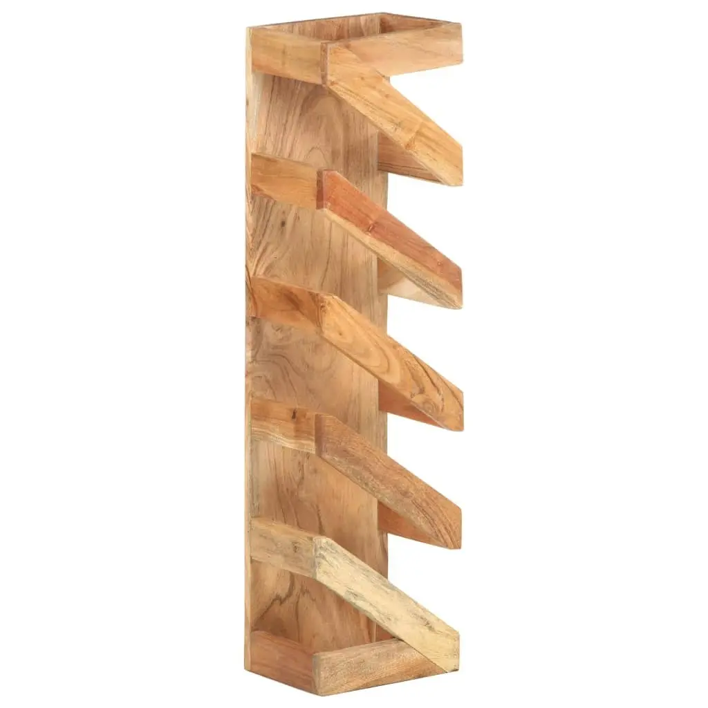 Wine Rack for 5 Bottles Solid Acacia Wood 321626